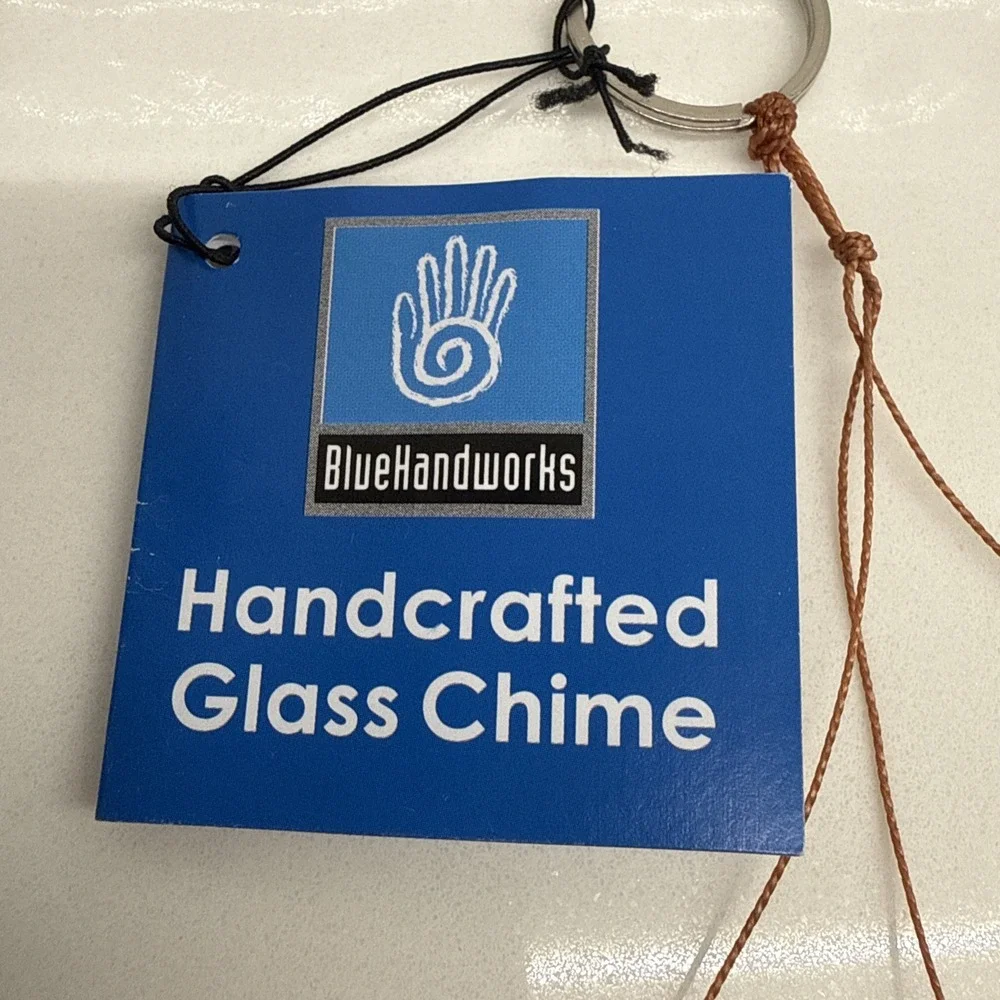 Blue Handworks Atlantic Coast Driftwood Glass Wind Chime GEBLUEG168 Ships Fast!